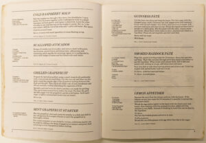 Recipes for starters submitted by nurses from St. Thomas's, Malton and Scarborough Hospital