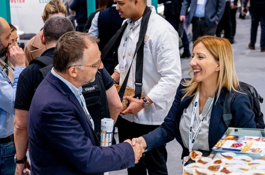 Industry professionals connect at HRC 2025, discussing the latest innovations and trends in hospitality, foodservice, and catering.