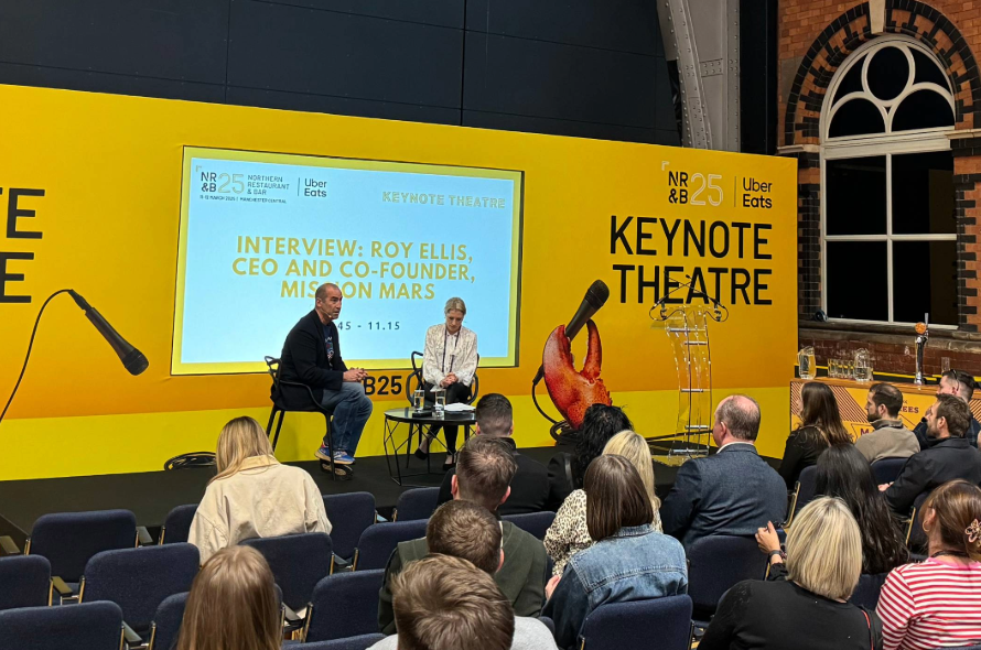 Roy Ellis at Northern Restaurant & Bar 2025 – Roy Ellis, CEO and Co-founder of Mission Mars, shares industry insights at the Keynote Theatre. He discusses the challenges of expanding into London and the importance of staff retention in hospitality.
