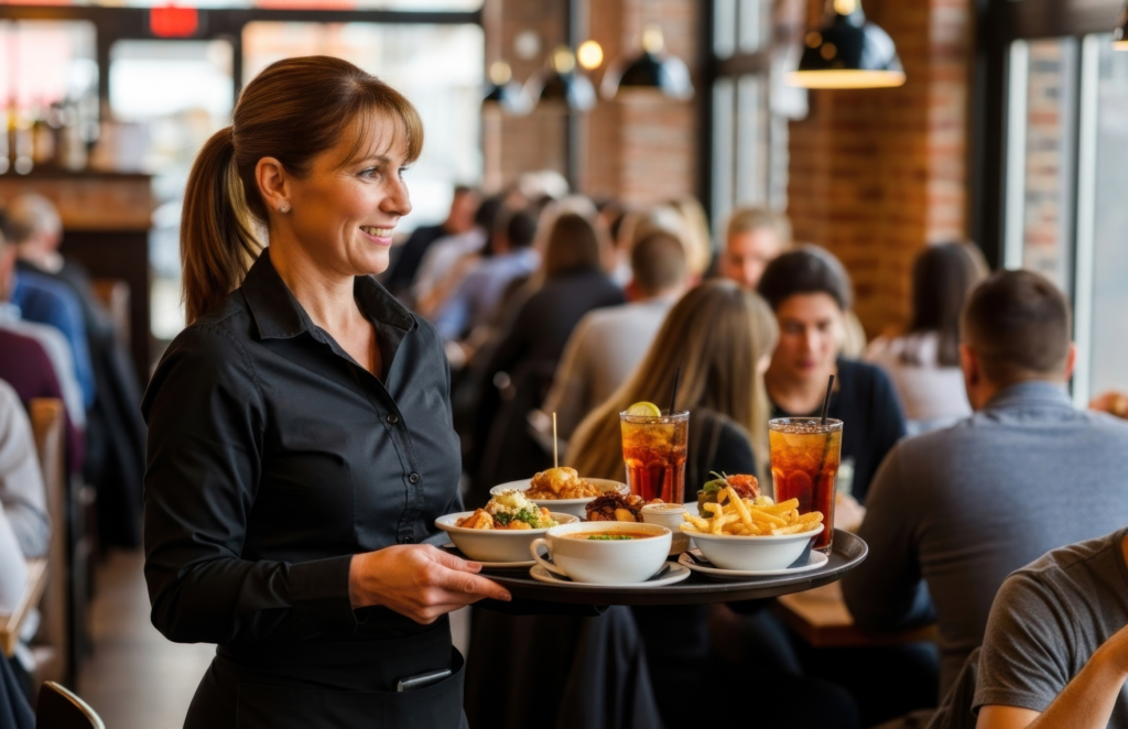 Hospitality team working through repeated busy weekends in a UK pub